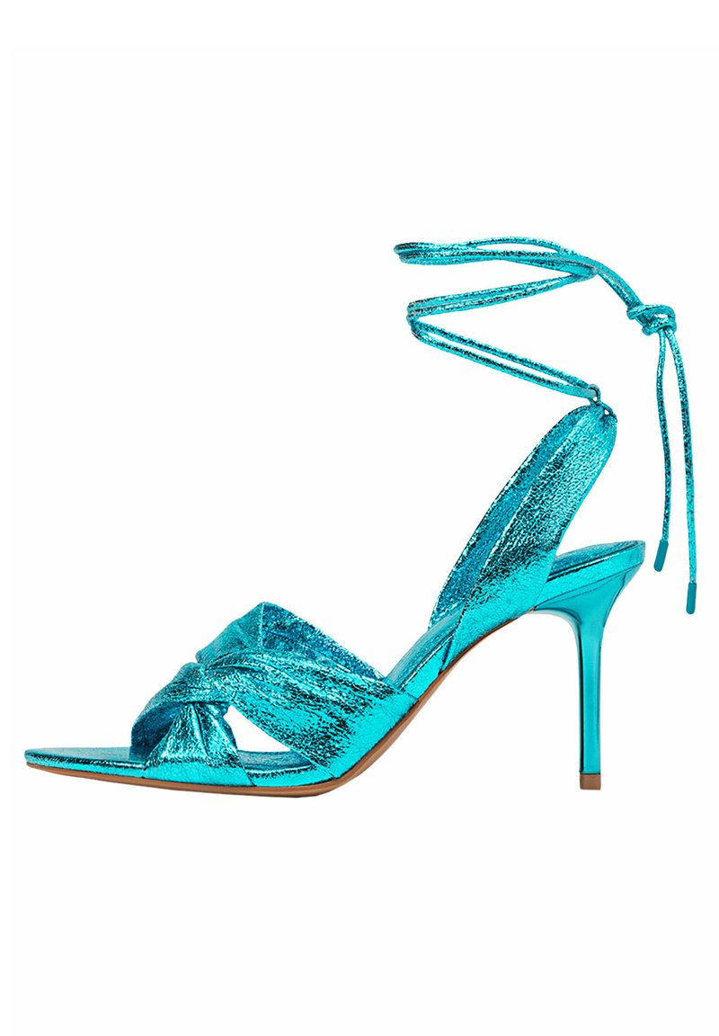 Damen Pumps | Stradivarius MIT ZIERKNOTEN UND METALLIC FINISHRiemensandaletteblue/blau - TR39493 Damen Pumps | Stradivarius MIT ZIERKNOTEN UND METALLIC FINISHRiemensandaletteblue/blau - TR39493