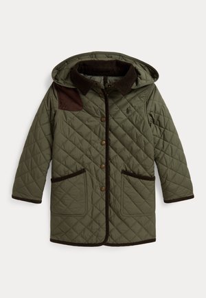 Polo Ralph Lauren, QUILTED LONG BARN JACKET 2-6Y - Vinterfrakke - cruise olive