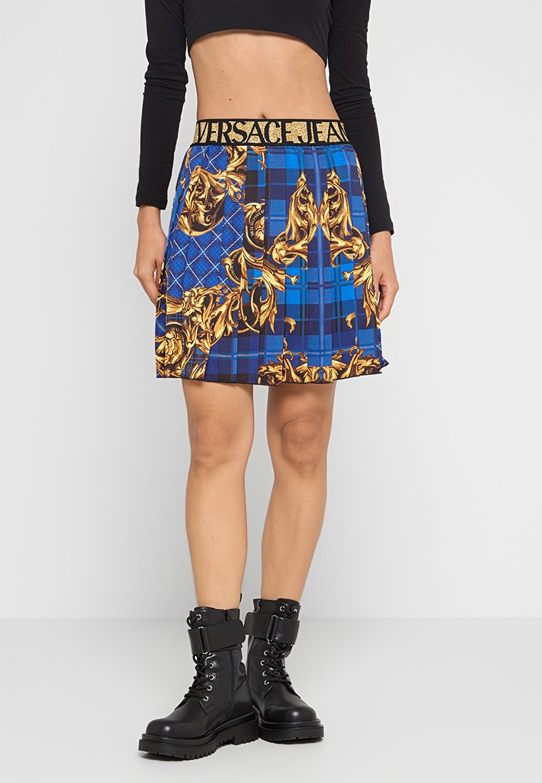 Versace Jeans Couture Plooirok koningsblauw Versace Jeans Couture Plooirok koningsblauw