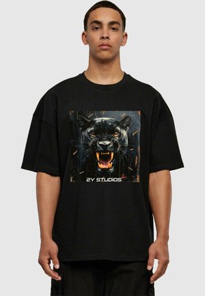 BLACK JAGUAR - Print T-shirt - black