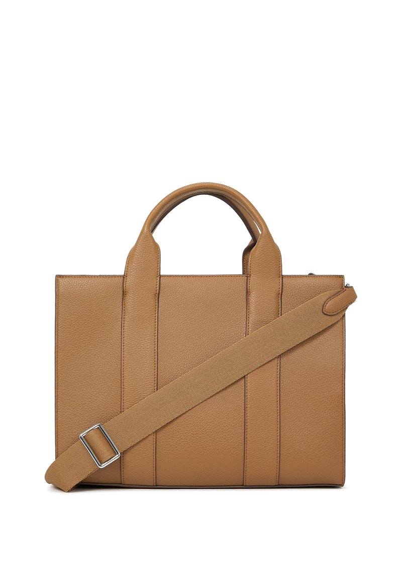 KARL LAGERFELD PEBBLE SQUARE TOTE Bolso de mano caramel/marrón
