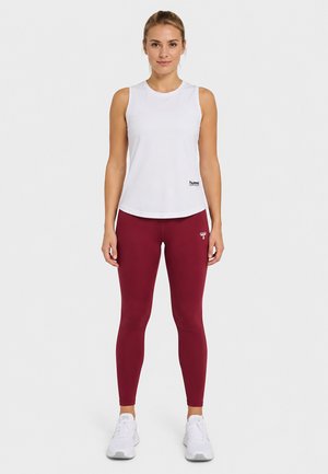 Hummel, ÄRMELLOSES WORKOUT TANKTOP 2 PACK RUNDHALSAUSSCHNITT - Top - weiß