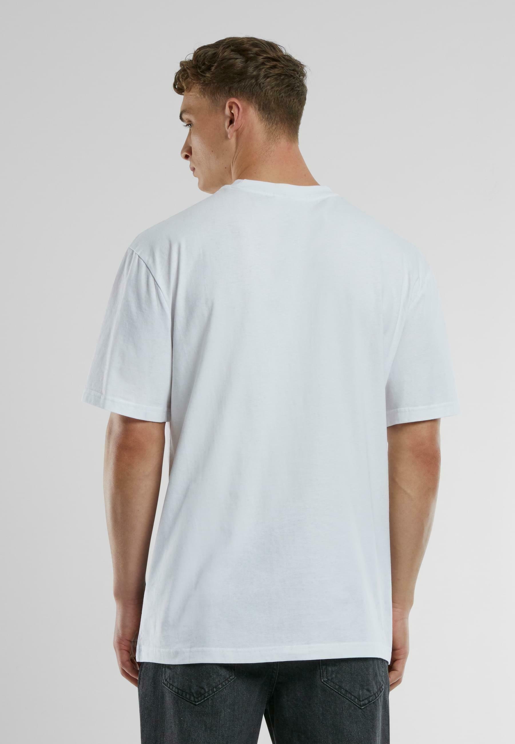 Urban Classics Herren T-Shirt College Print – Oversize, 100% Baumwolle, Mit Logo