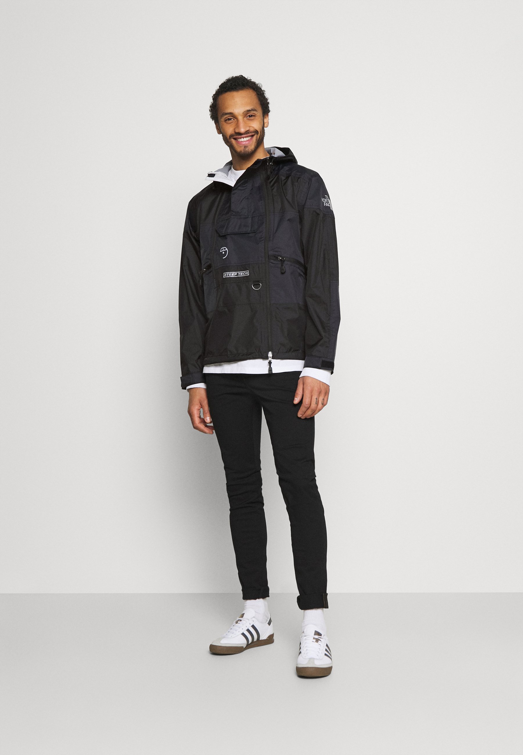 black light rain jacket