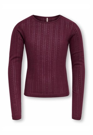 ONLY GIRLS, BLUSE KOGSALSA BLUSE - T-shirt à manches longues - mauve wine