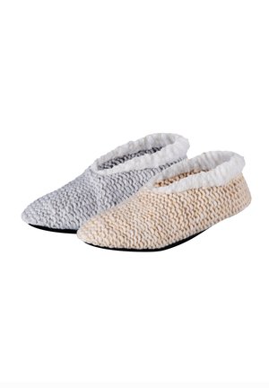 2 PACK - Pantoffels - light grey beige