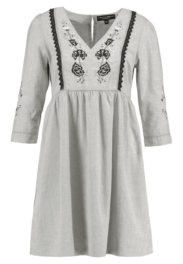 Dorothy Perkins Day dress - grey - (Pre-owned) - Zalando.ie