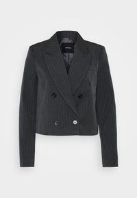 Vero Moda Tall VMSILJE PINSTRIPE - Σακάκι - dark grey melange