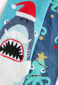 Next 2 PACK - CHRISTMAS PATTERN - Calze - blue white