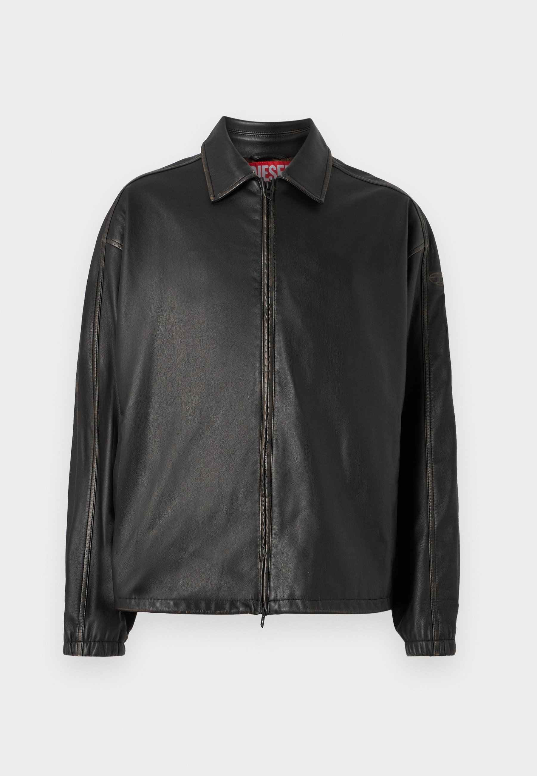 Diesel J AKE UNISEX - Faux leather jacket - black - Zalando.co.uk