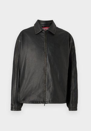 J AKE UNISEX - Faux leather jacket - black