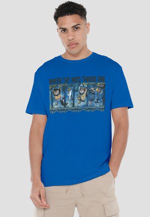 Cotton Soul, WHERE THE WILD THINGS ARE/HANG - T-Shirt print - royal blue