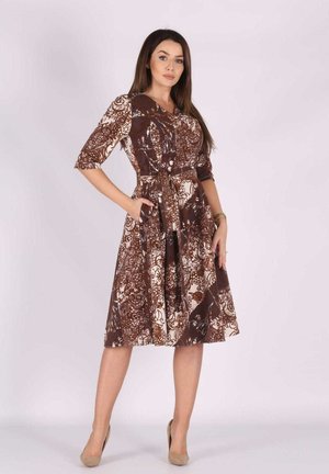 WIECZOROWA TAFTA - Day dress - bez