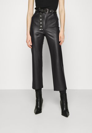 STRAIGHT PANTS - Pantalon classique - black