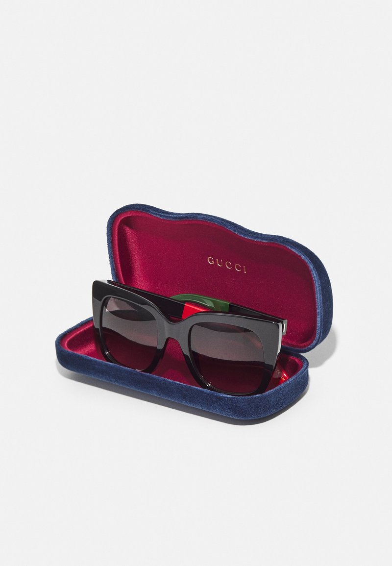 Gucci GG WEB CAT-EYE ACETATE SUNGLASSES - Sunglasses - black  display picture 2