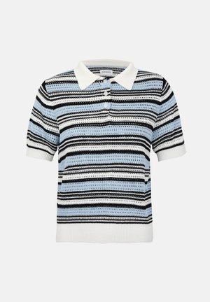 Even&Odd, SUMMER KNIT - Πόλο - white/blue