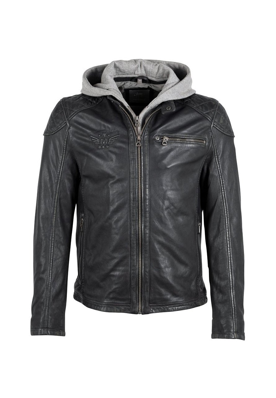 Gipsy by Mauritius MDERRIL SF Lederjacke vintage black/schwarz