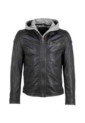 MDERRIL SF - Leather jacket - vintage black