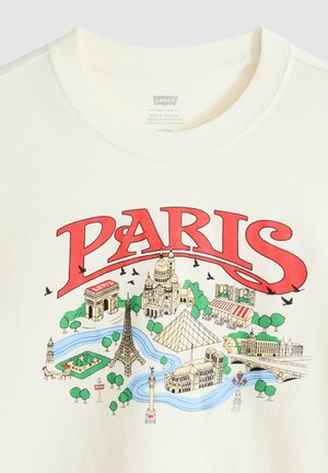 Levi's®, GR FAVORITE TEE 2.0 (TBD NAME) PARIS EGR - T-shirt con stampa - paris egret - whites