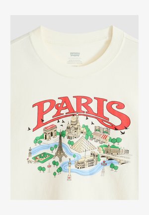 Levi's®, GR FAVORITE TEE 2.0 (TBD NAME) PARIS EGR - T-shirt con stampa - paris egret - whites