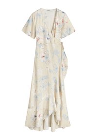GANT FLORAL PRINT WRAP FRILL - Kasdienė suknelė - putty