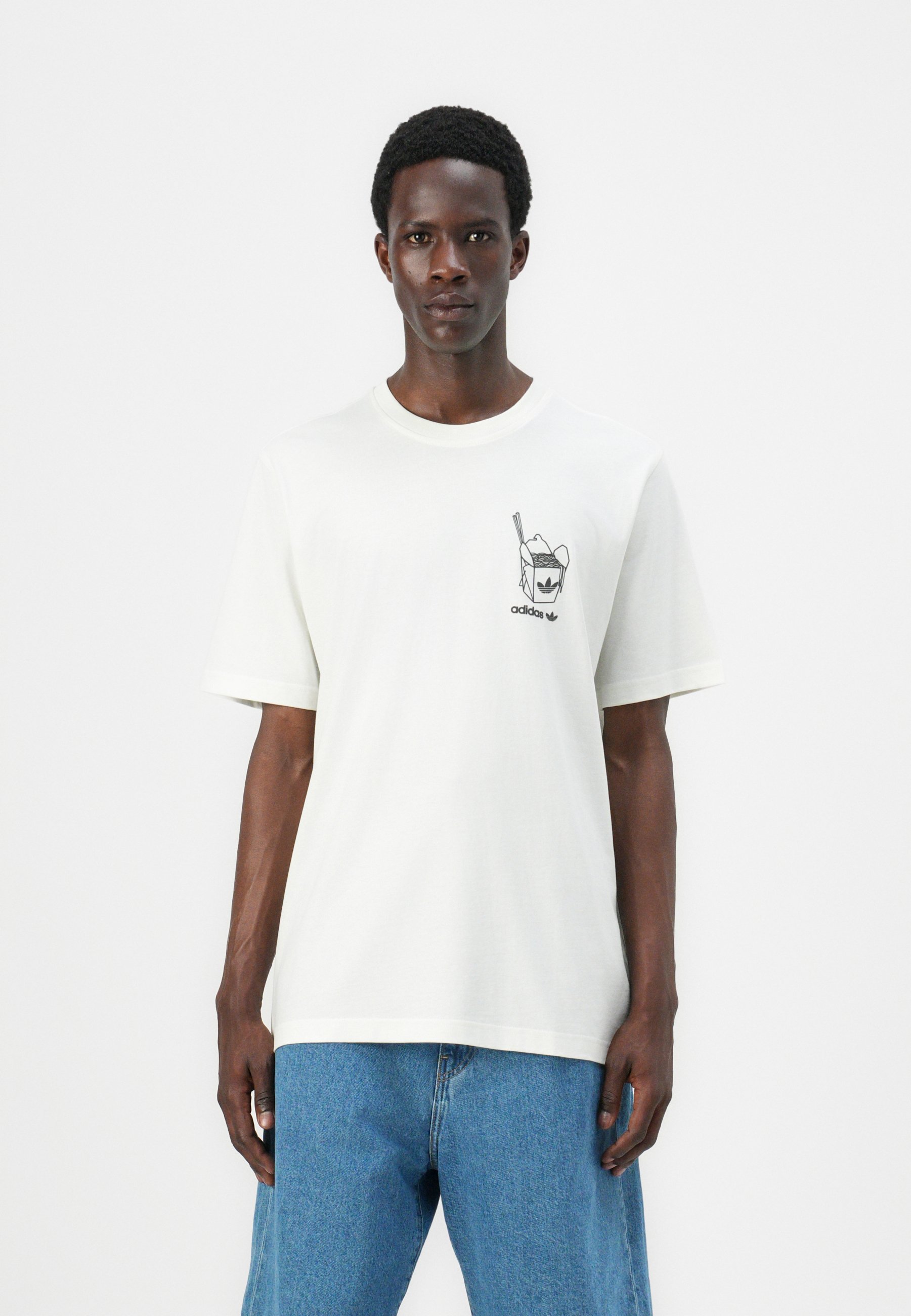 adidas Originals RAMEN BOX TEE UNISEX - Print T-shirt - off white