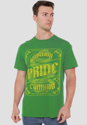 Harry Potter, HARRY POTTER SLYTHERIN SERPENT CHARACTER BADGE - T-Shirt print - dark green