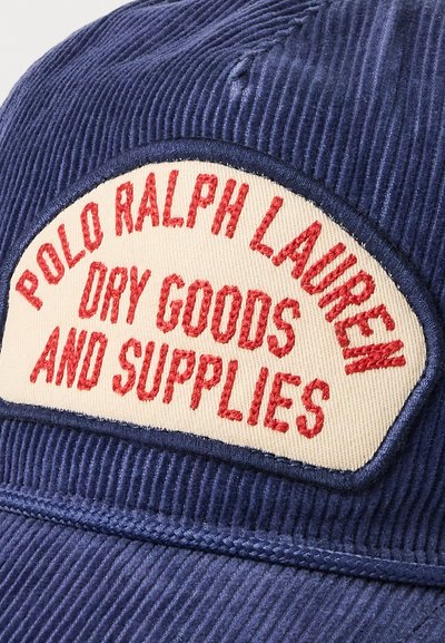 Polo Ralph Lauren LOGO-PATCH CORDUROY TRUCKER CAP UNISEX - Sapka - light navy