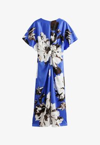 Unselected, blue floral print