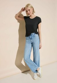 Street One T-shirt basic - schwarz