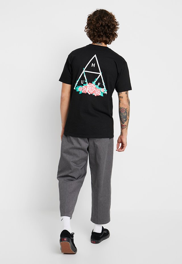 CITY ROSE TEE - T-shirt imprimé - black