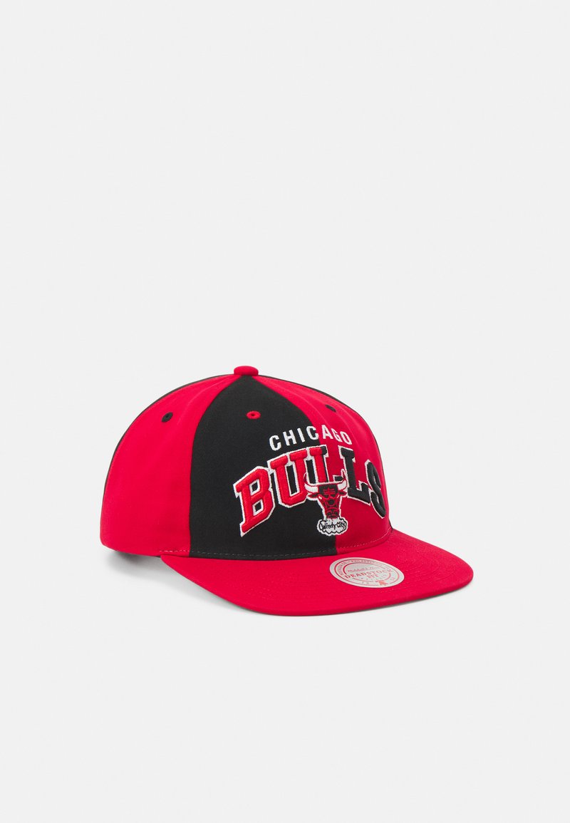 Cappellino Snapback NBA/NHL Mitchell & Ness Classic Red, Nero/rosso Regolabile - Per Uomo, Donna E Bambini, Tutto L'anno
