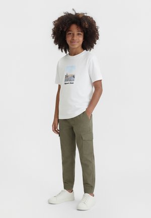 Jack & Jones Junior JORNORREBRO PHOTO TEE CREW NECK - Majica kratkih rukava s printom - bright white