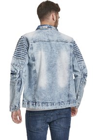 Southpole SOUTHPOLE HERREN BIKER TRUCKER JACKET - Chaqueta vaquera - blue