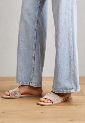 Tamaris Mules - rose/silver