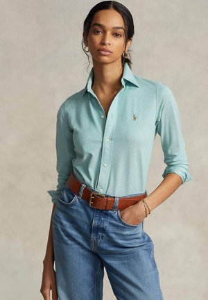 OXFORD - Button-down blouse - havengreen