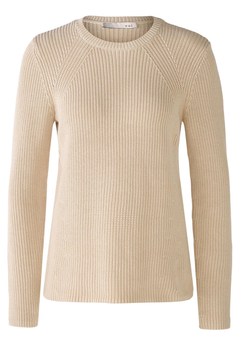 Damen Strickjacken | Oui AUS Strickpullover oat meal/beige - MJ22580 Damen Strickjacken | Oui AUS Strickpullover oat meal/beige - MJ22580