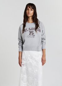 Calliope GIROCOLLO CON SCRITTA COLLEGE - Felpa - grigio medio melange