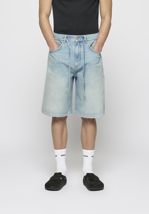 BAGGY UNISEX - Jeansshort - light wash blue