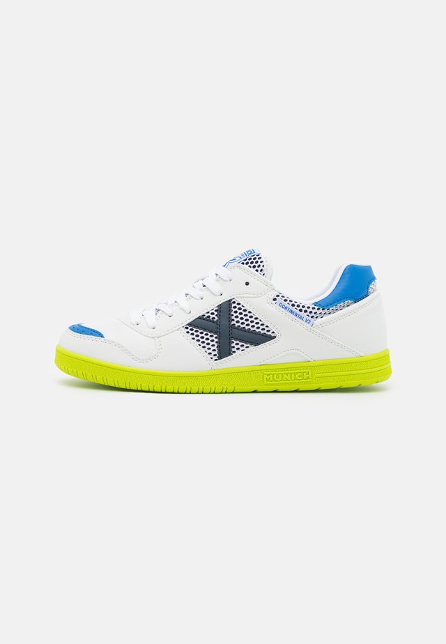 CONTINENTAL V2 - Scarpe da calcetto - white/lime green