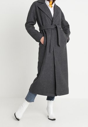 Klassisk frakke - mottled dark grey