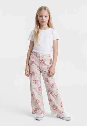 Lindex TROUSER WOVEN TWILL VEGA - Pantaloni - light pink