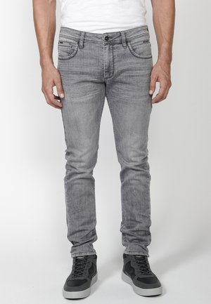 Blugi slim fit - denim gris grey denim