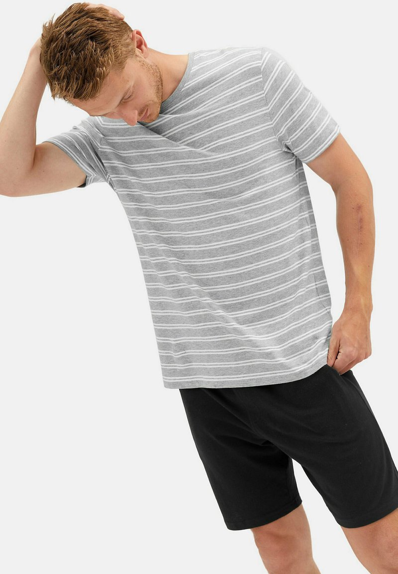 Marks & Spencer STRIPED SET - Pyjama - grey mix