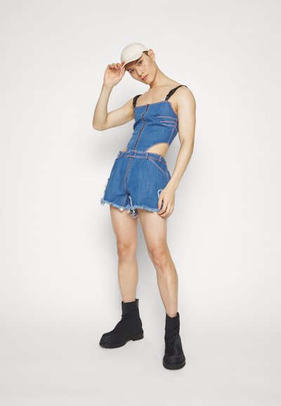 REAMEREI ORGANIC DUNGAREES - Παντελόνι - blue denim