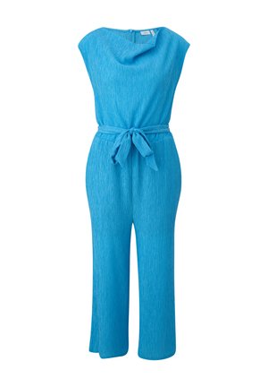 MIT WASSERFALLAUSSCHNITT - Jumpsuit - azurblau