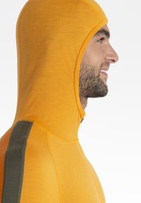 icebreaker MERINO 200 MID WEIGHT SONEBULA HALF ZIP HOOD - Maglietta a manica lunga - DARK ORANGE
