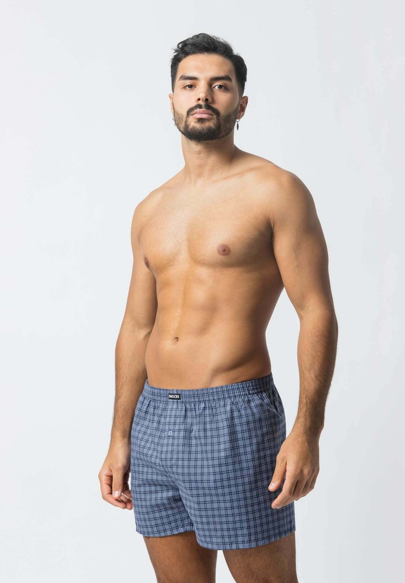 Herren Unterhosen | SNOCKS AMERICAN 3 PACK Boxershorts mix blaue muster/blau - IP50180 Herren Unterhosen | SNOCKS AMERICAN 3 PACK Boxershorts mix blaue muster/blau - IP50180