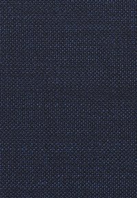 Tessuto di colore blu navale con una trama textured, caratterizzato da una combinazione di fili scuri e chiari per un motivo sottile.