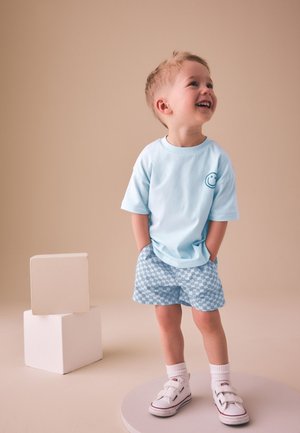 Next, REGULAR FIT - SHORT SLEEVE SET - Shorts - blue checkerboard